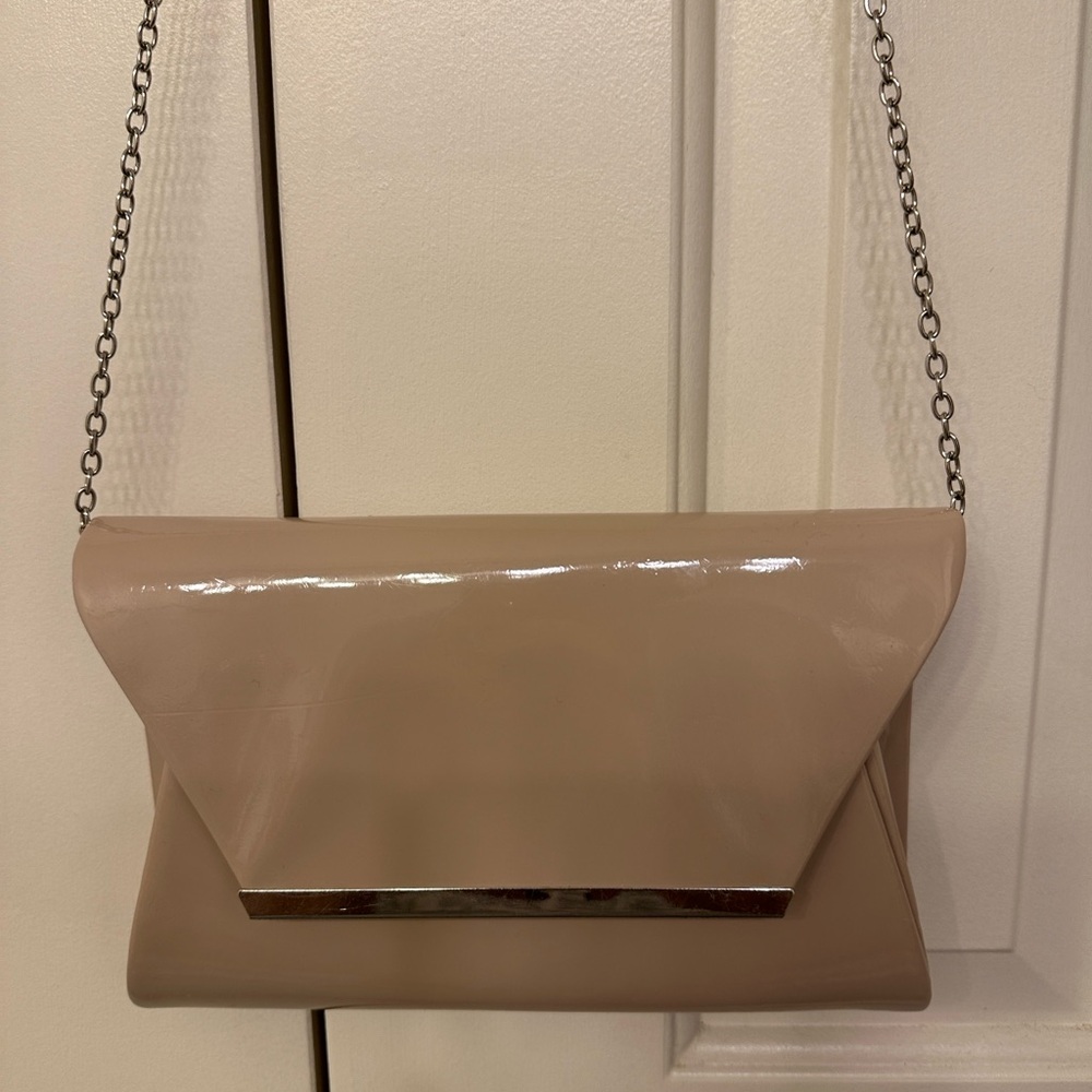 SALE‼️Lulu Townsend Beige Chain Strap Clutch